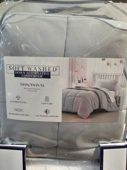 Soft Washed Down Alternative Comforter - Twin/Twin XL - Grey