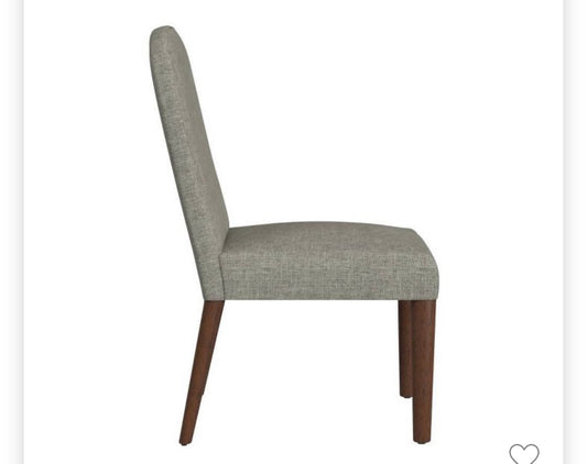 Rounded Back Paisley Medallion Upholstered Dining Chair Gray -
HomePop