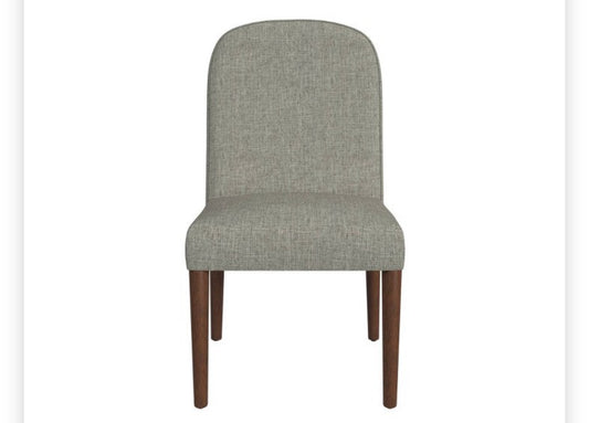 Rounded Back Paisley Medallion Upholstered Dining Chair Gray -
HomePop