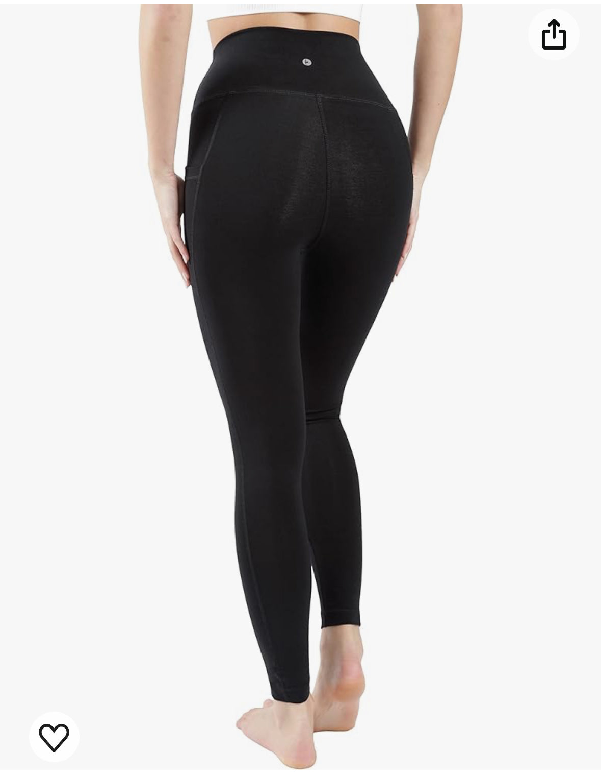 90° DEGREE BY REFLEX: High Waist Cotton Ankle Length Compression Legging 