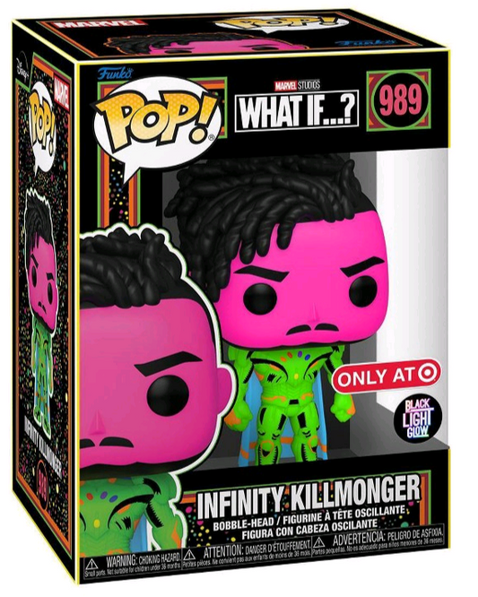 Funko POP! Collector's Box: What if...? Killmonger (Blacklight) Various Shirt Sizes