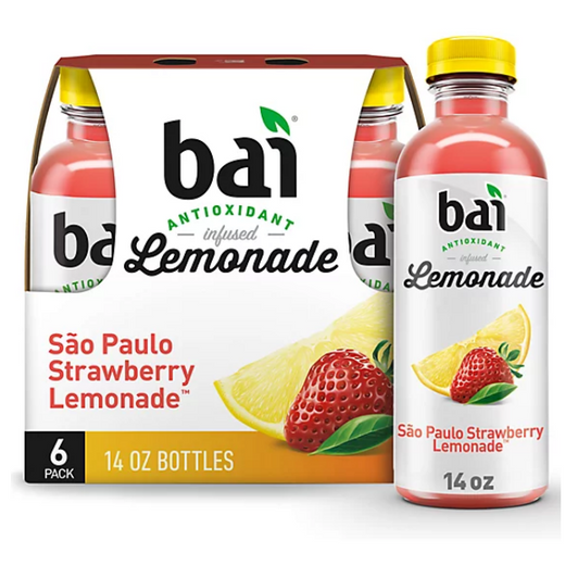 Bai Sao Paulo Strawberry Lemonade - 2/6 Packs