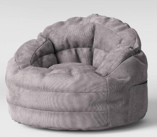 Settle In Kids' Bean Bag Chair Gray - Pillowfort™ - Black Hills Blue Spruce Mercantile