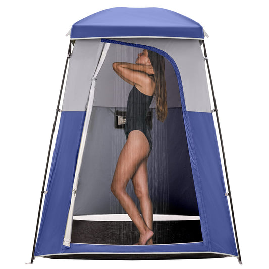 KingCamp Camping Shower Tent Oversize Space Privacy Tent Portable Outdoor Shower Tents for Camping with Floor Changing Tent Dressing Room Easy Set Up Shower Privacy Shelter 1 Room/2 Rooms Toilet Tent